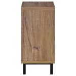 TELLER 1-DOOR ENTRYWAY SHOE STORAGE BENCH NATURAL OAK - Image 5