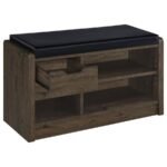 ARRINGTON STORAGE BENCH SMOKED OAK - Image 3