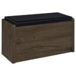 ARRINGTON STORAGE BENCH SMOKED OAK - Image 6