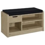 ARRINGTON STORAGE BENCH WHITE OAK