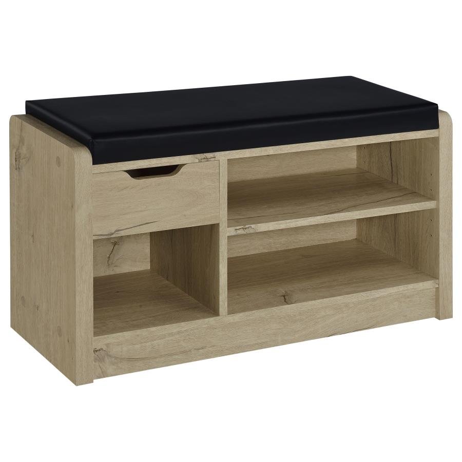 910322_02x900.jpg ARRINGTON STORAGE BENCH WHITE OAK - Image 1
