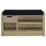 ARRINGTON STORAGE BENCH WHITE OAK - Image 3