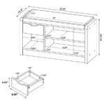 ARRINGTON STORAGE BENCH WHITE OAK - Image 7