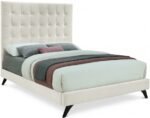 Elly Velvet Upholstered Bed