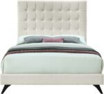 Elly Velvet Upholstered Bed - Image 3