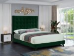 Elly Velvet Upholstered Bed - Image 2