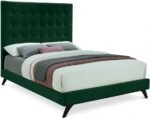 Elly Velvet Upholstered Bed