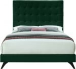 Elly Velvet Upholstered Bed - Image 3