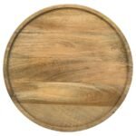 IXIA ROUND SOLID MANGO WOOD ACCENT SIDE TABLE NATURAL - Image 3