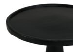 IXIA ROUND SOLID MANGO WOOD ACCENT SIDE TABLE BLACK STAIN - Image 4