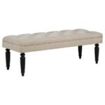 MARSHA 52-INCH UPHOLSTERED ENTRYWAY ACCENT BENCH LATTE