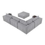 9155GY*51L1ROT 5-Piece Modular Sectional with Ottoman - Image 4