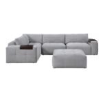 9155GY*51L1ROT 5-Piece Modular Sectional with Ottoman - Image 2