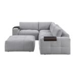 9155GY*51L1ROT 5-Piece Modular Sectional with Ottoman - Image 3