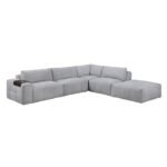 9155GY*51LOT 5-Piece Modular Sectional with Ottoman