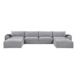 9155GY*61L1R2OT 6-Piece Modular Sectional with Two Ottomans - Image 3