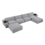 9155GY*61L1R2OT 6-Piece Modular Sectional with Two Ottomans - Image 2