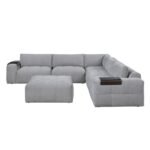 9155GY*61L1ROT 6-Piece Modular Sectional with Ottoman - Image 3