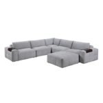 9155GY*61L1ROT 6-Piece Modular Sectional with Ottoman - Image 2