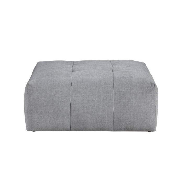 9155GY-OT_noBG_front__l.jpg 9155GY-OT Ottoman with Caster - Image 1