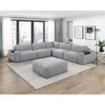9155GY-OT Ottoman with Caster - Image 3