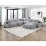 9155GY-OT Ottoman with Caster - Image 4