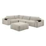 9155TP*51L1ROT 5-Piece Modular Sectional with Ottoman