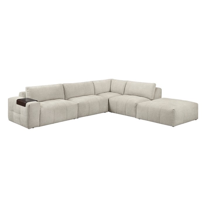 9155TP-51L2ACOT_noBG_front__l.jpg 9155TP*51LOT 5-Piece Modular Sectional with Ottoman - Image 1