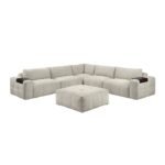 9155TP*61L1ROT 6-Piece Modular Sectional with Ottoman