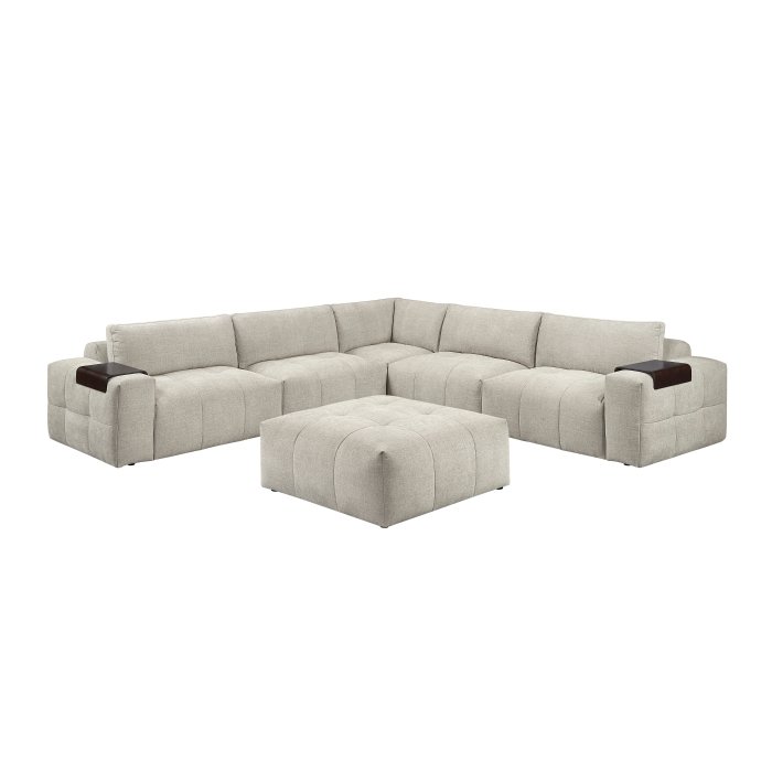 9155TP-61L1ROT_1_noBG_front__l.jpg 9155TP*61L1ROT 6-Piece Modular Sectional with Ottoman - Image 1