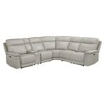 9199TPE*6LRRRPWH 6-Piece Modular Power Reclining Sectional with Power Headrests and Charging Ports