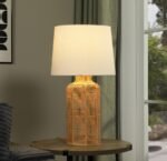 NAIROBI EMPIRE SHADE HANDWOVEN RATTAN TABLE LAMP NATURAL - Image 2