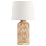 NAIROBI EMPIRE SHADE HANDWOVEN RATTAN TABLE LAMP NATURAL