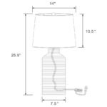 NAIROBI EMPIRE SHADE HANDWOVEN RATTAN TABLE LAMP NATURAL - Image 3