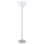 ANYA 61-INCH HANGING CRYSTAL METAL FLOOR LAMP CHROME