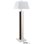 ELENA 67-INCH SQUARE TAPERED MIRRORED FLOOR LAMP BROWN - Image 3