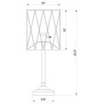 MAYFIELD 26-INCH OPEN FRAME TORCH TABLE LAMP BLACK - Image 2