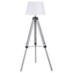 DAYTON 56-INCH EMPIRE SHADE METAL TRIPOD FLOOR LAMP GREY