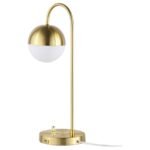 MERRICK 21-INCH SPHERICAL ARCHED BEDSIDE TABLE LAMP GOLD - Image 4