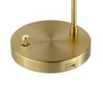 MERRICK 21-INCH SPHERICAL ARCHED BEDSIDE TABLE LAMP GOLD - Image 5