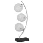 CLAUDIA 30-INCH WOVEN SPHERICAL METAL TABLE LAMP BLACK - Image 3