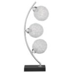 CLAUDIA 30-INCH WOVEN SPHERICAL METAL TABLE LAMP BLACK - Image 4
