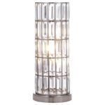WANDA 20-INCH CRYSTAL SHADE BEDSIDE TABLE LAMP BLACK