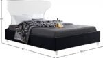 Ghost Velvet Upholstered Bed - Image 7