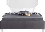 Ghost Velvet Upholstered Bed - Image 3