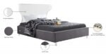 Ghost Velvet Upholstered Bed - Image 8