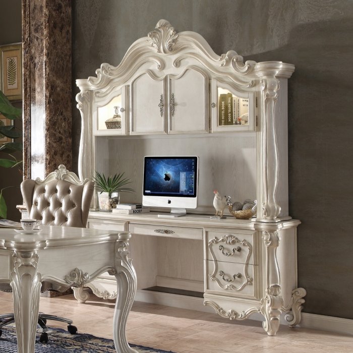 92278_1.jpg Versailles Executive Computer Desk W/Hutch - Image 1