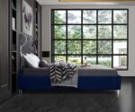 Ghost Velvet Upholstered Bed - Image 5