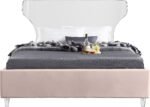 Ghost Velvet Upholstered Bed - Image 3