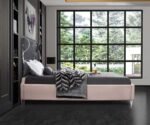 Ghost Velvet Upholstered Bed - Image 5